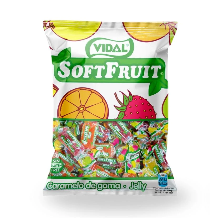 SoftFruit bolsa 1 kg Caramelos masticables de frutas
