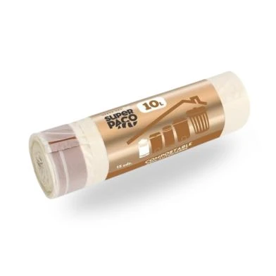 DIA SUPER PACO bolsa de basura compostable con autocierre 10 lt rollo 15 uds