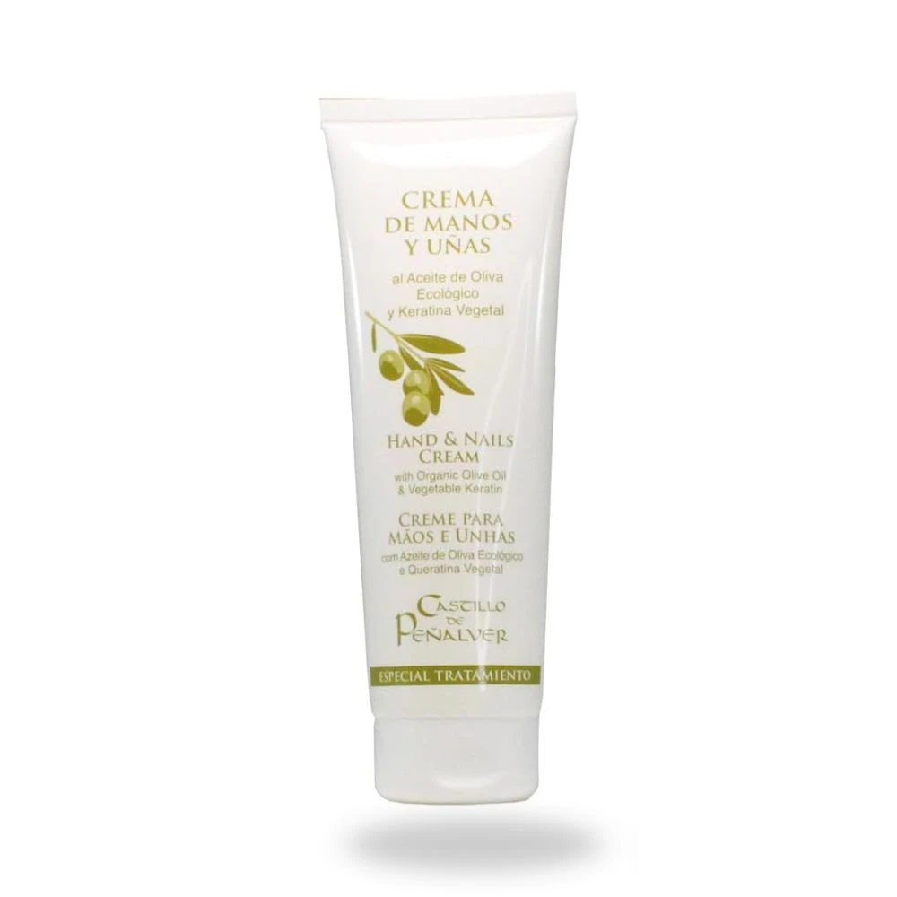 Crema de Manos y Uñas Aceite de Oliva y Keratina 250 ml con Dosificador