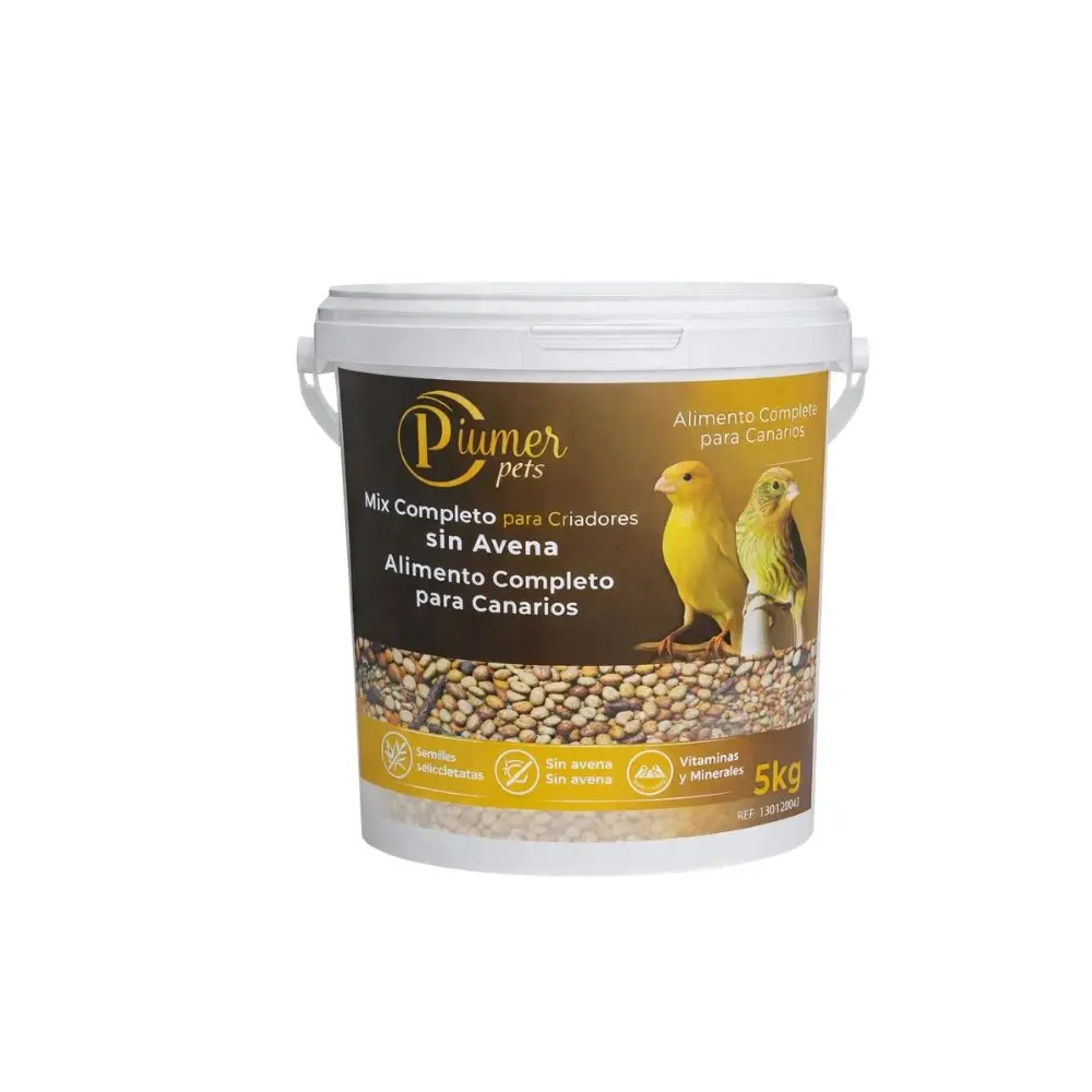 Piumer Alimento Completo para Canarios sin Avena cubo de 5 kg