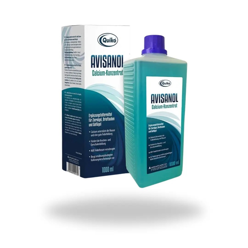 Calcio liquido AVISANOL QUIKO para todo tipo de aves 250 ml