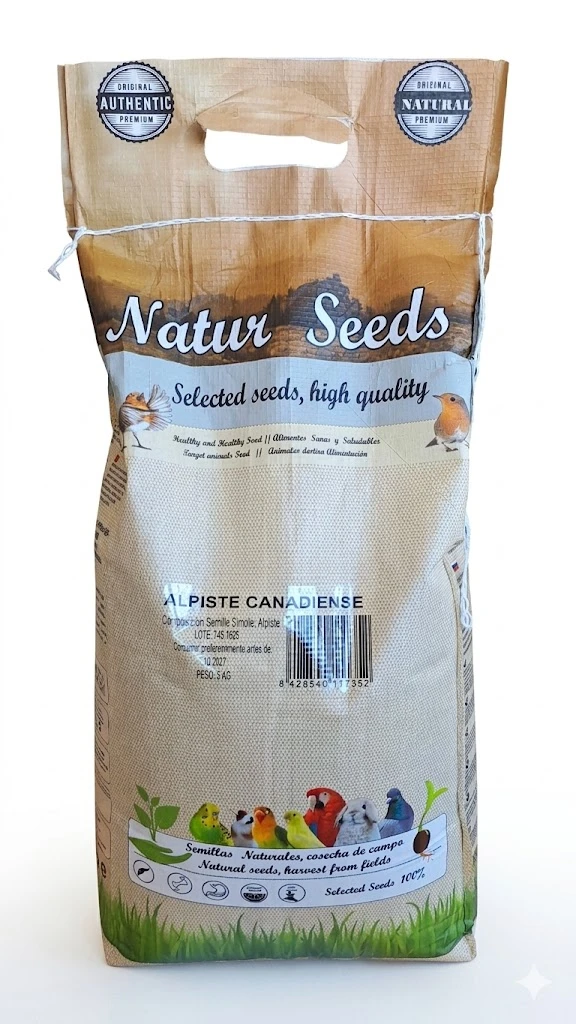 Pilesan Alpiste de Canadá Natural y Limpio para Aves 5 kg