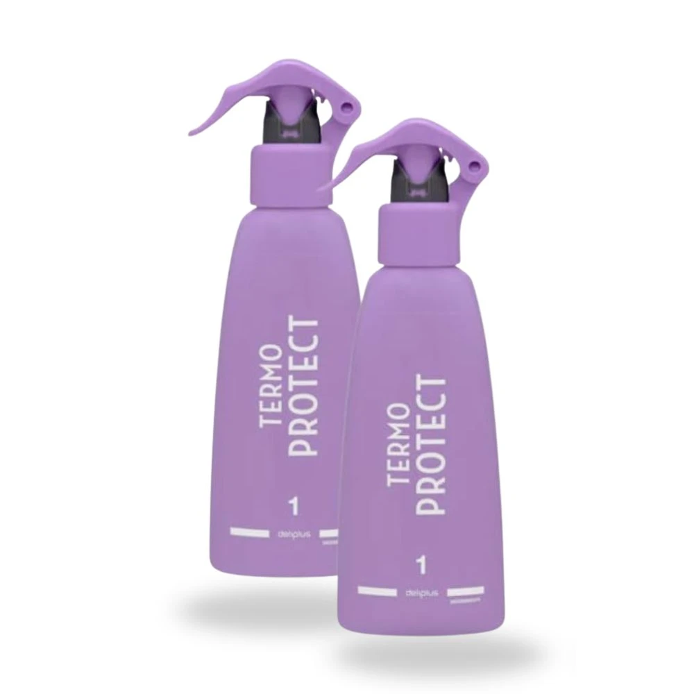 DELIPLUS Termo Protect Protector Térmico Cabello Fijación 1 ProFix Pack 2 x 200 ml