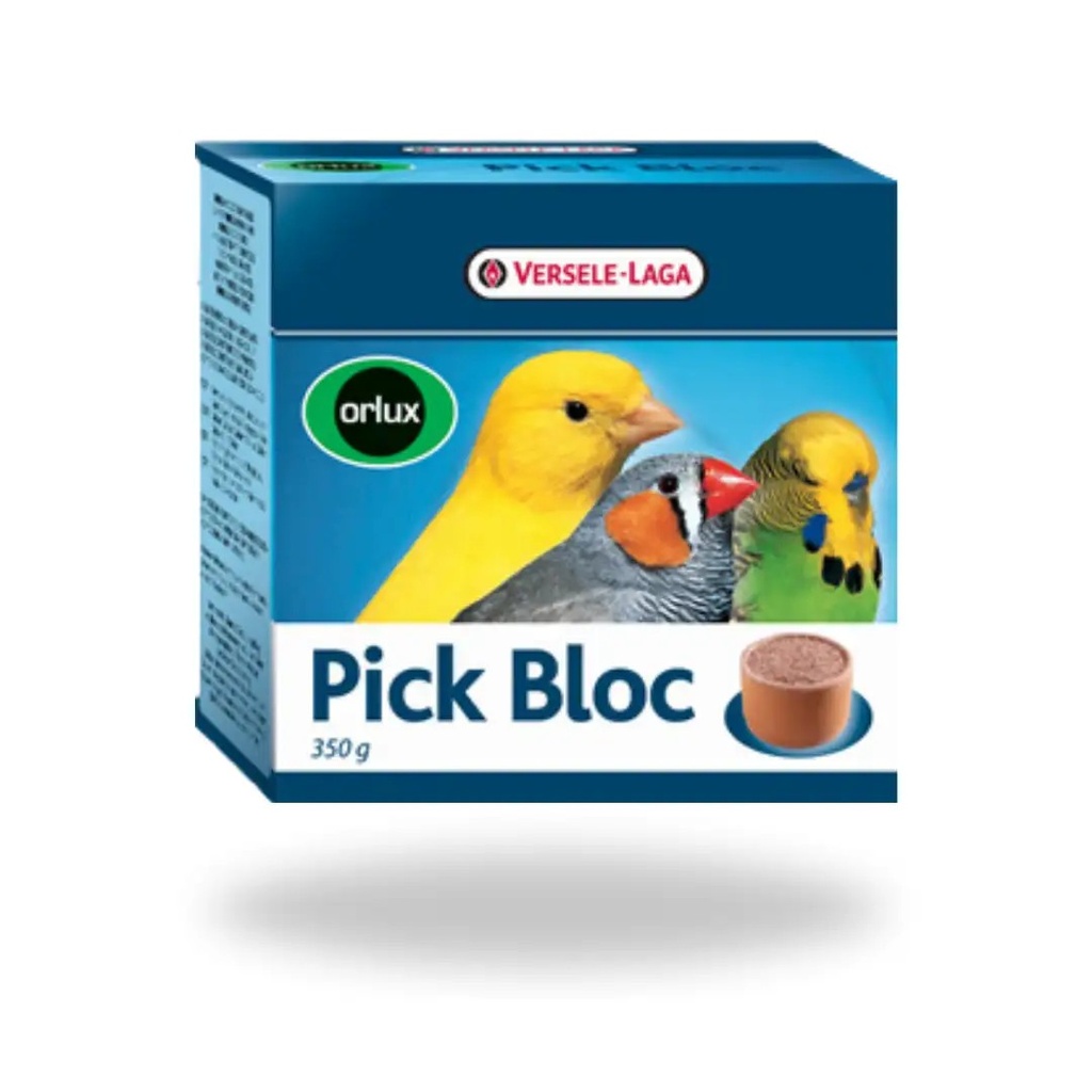 bloque de picote para pequeños pájaros PICK BLOC ORLUX VERSELE LAGA 350 gr