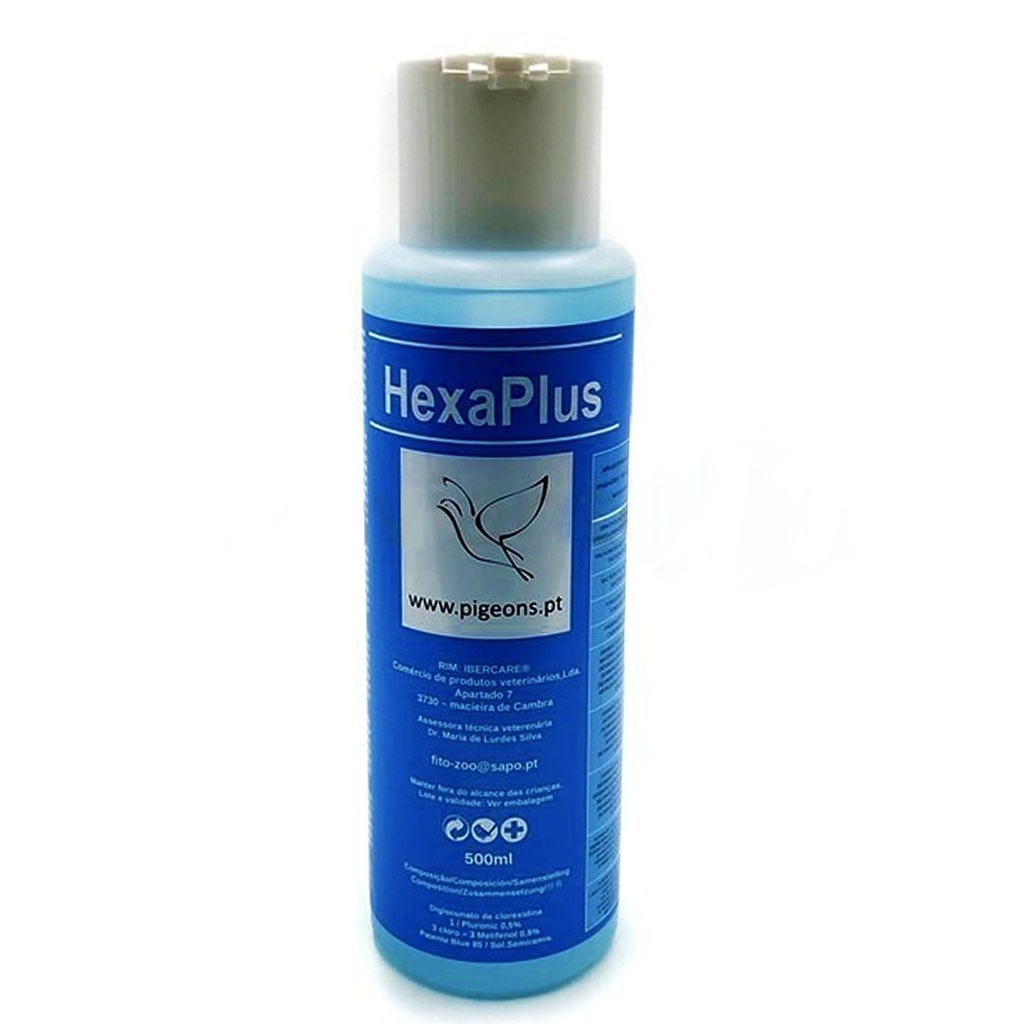desinfectante HEXAPLUS para el agua de bebida en aves 500 ml