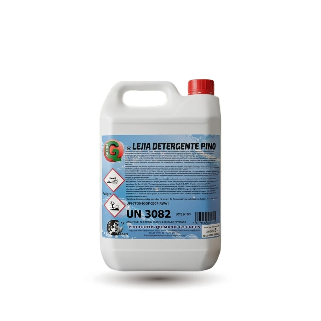 Lejía con Detergente Aroma Pino Garrafa 5 L