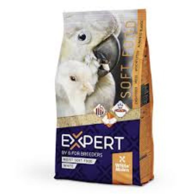 Pasta de cria WITTE MOLEN BLANCA mórbida para todo tipo de aves 1 kg