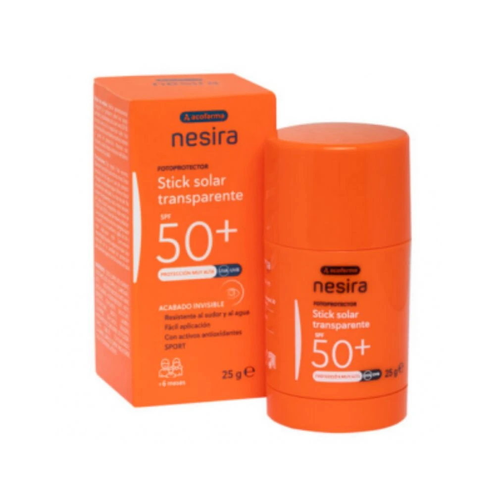 Acofar Nesira Stick Solar Transparente SPF50+ 25 g