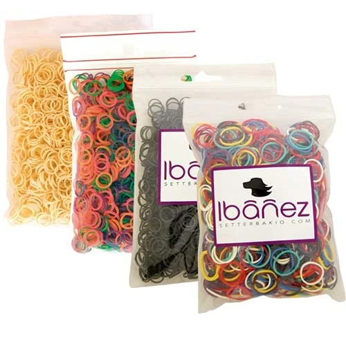 Gomitas de Látex 1000 uds. Estándar - Colores para Perros de Ibáñez