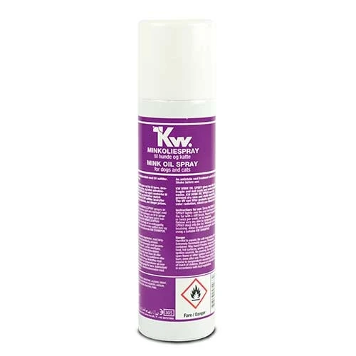 Spray Abrillantador Aceite de Visón KW 220 ml para Perros y Gatos