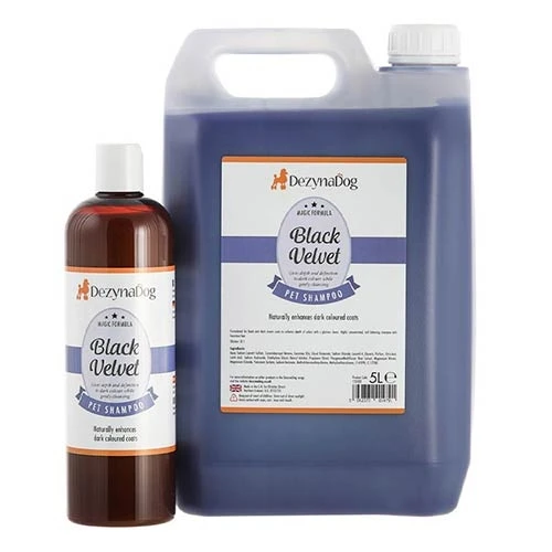 Champú Black Velvet DezynaDog 500 ml para Perros y Gatos