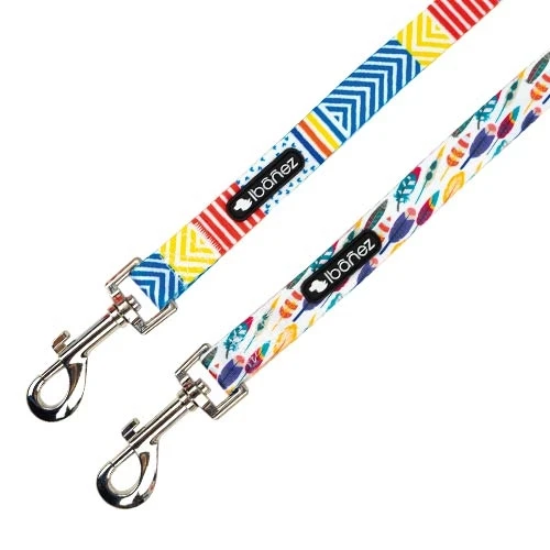 Correa Fantasy Geo y Plumas PLUMAS - 2x120cm para Perros