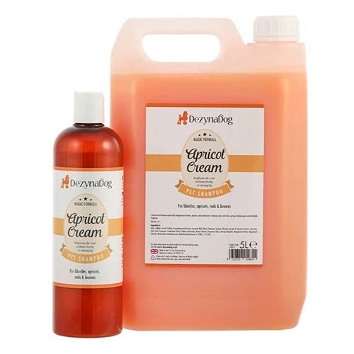 Champú Apricot Cream DezynaDog 5 L para Perros y Gatos