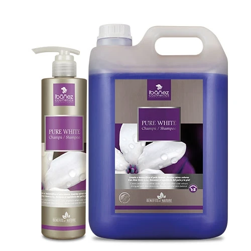 Champú Pure White Ibáñez 5 L para Perros y Gatos
