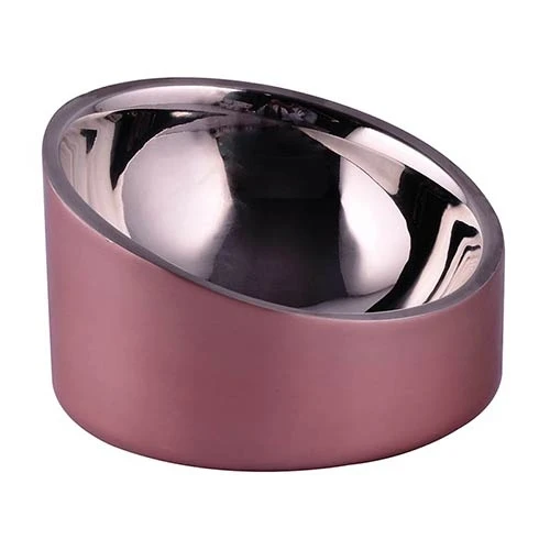 Comedero Bebedero Rosé 230 ml para Perros y Gatos