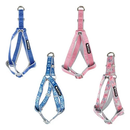 Arnés Glam Mosaic y Floral FLORAL ROSA - 1x20-35cm para Perros de Ibáñez