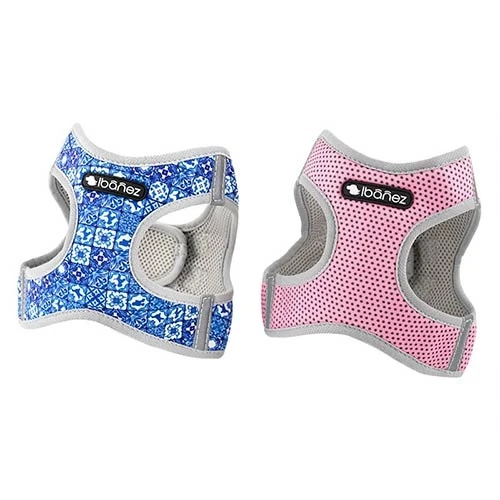 Arnés Acolchado Glam Mosaic Dots Rosa - Talla L para Perros de Ibáñez