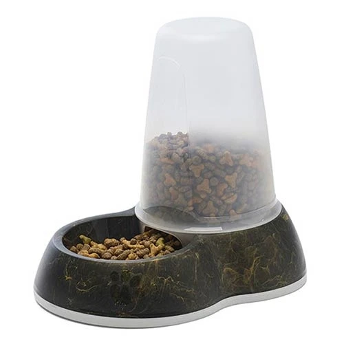 Comedero Dispensador Loop Marble Negro 3 L para Perros y Gatos de Savic