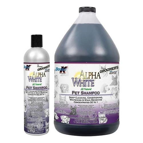 Champú Alpha White Double K 473 ml para Perros y Gatos