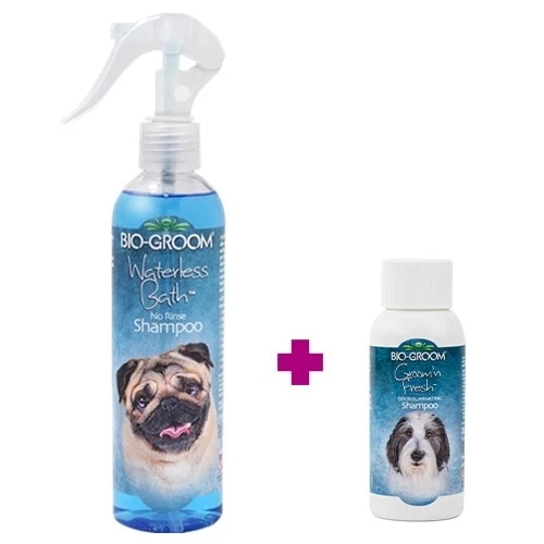 Champú En Seco Waterless Bath Bio-Groom 236 ml para Perros y Gatos