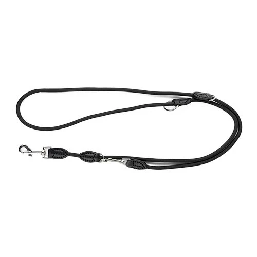 Correa adiestramiento nylon y piel Grosor 8 Mm para Perros