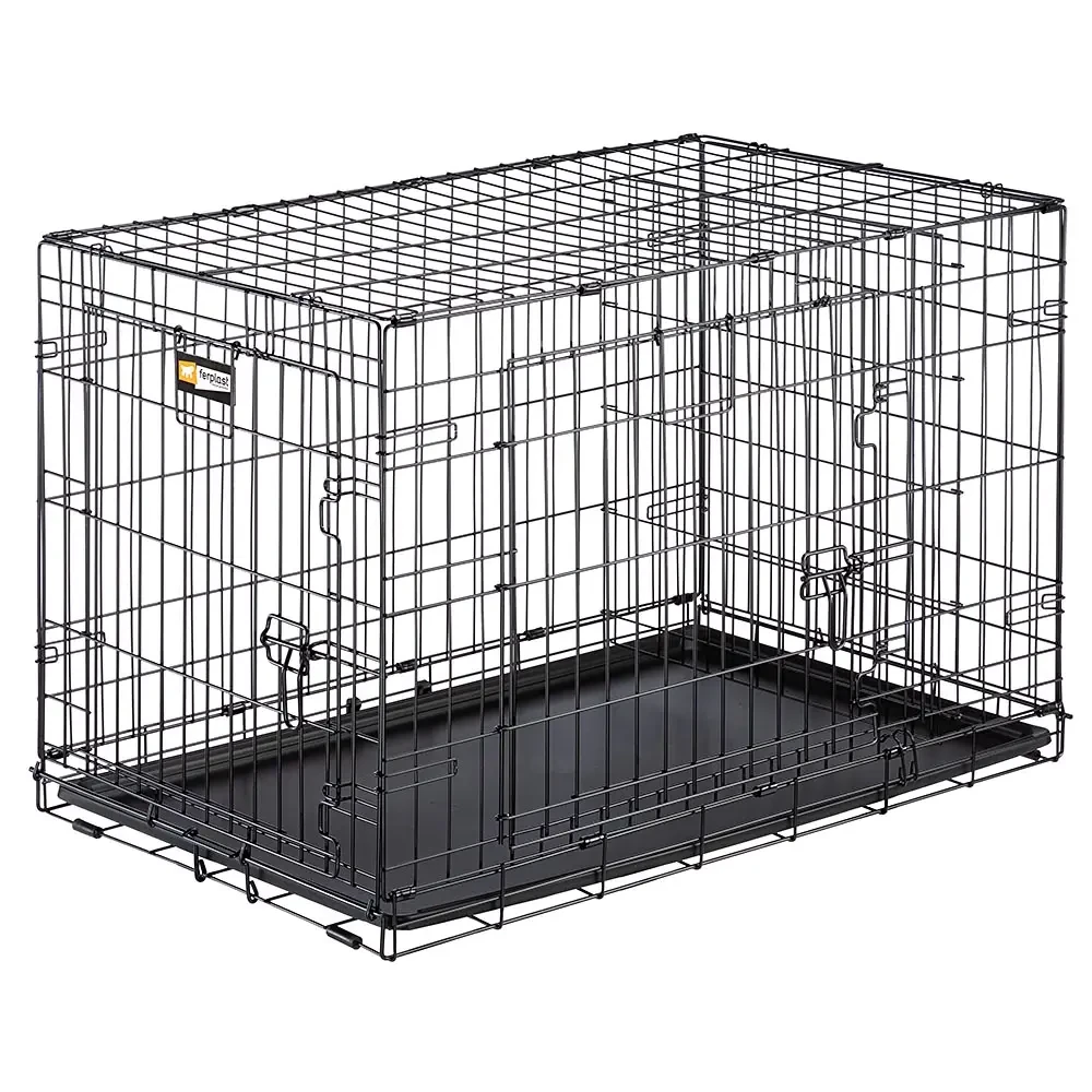 Ferplast Jaula -inn Negra 90 Transportín para Perros