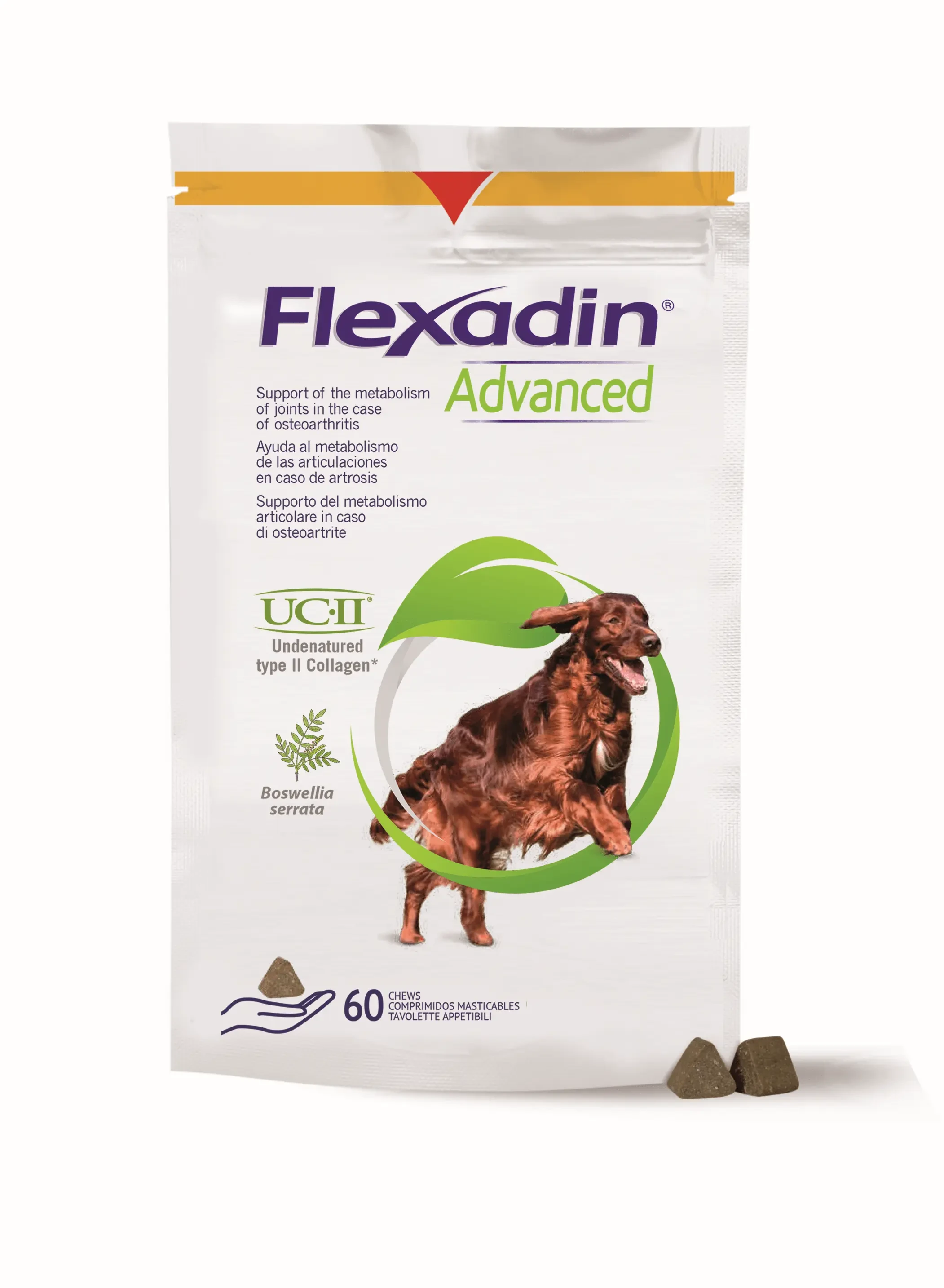 Vetoquinol Flexadin Advance Bw 60cpd Suplemento para Perros