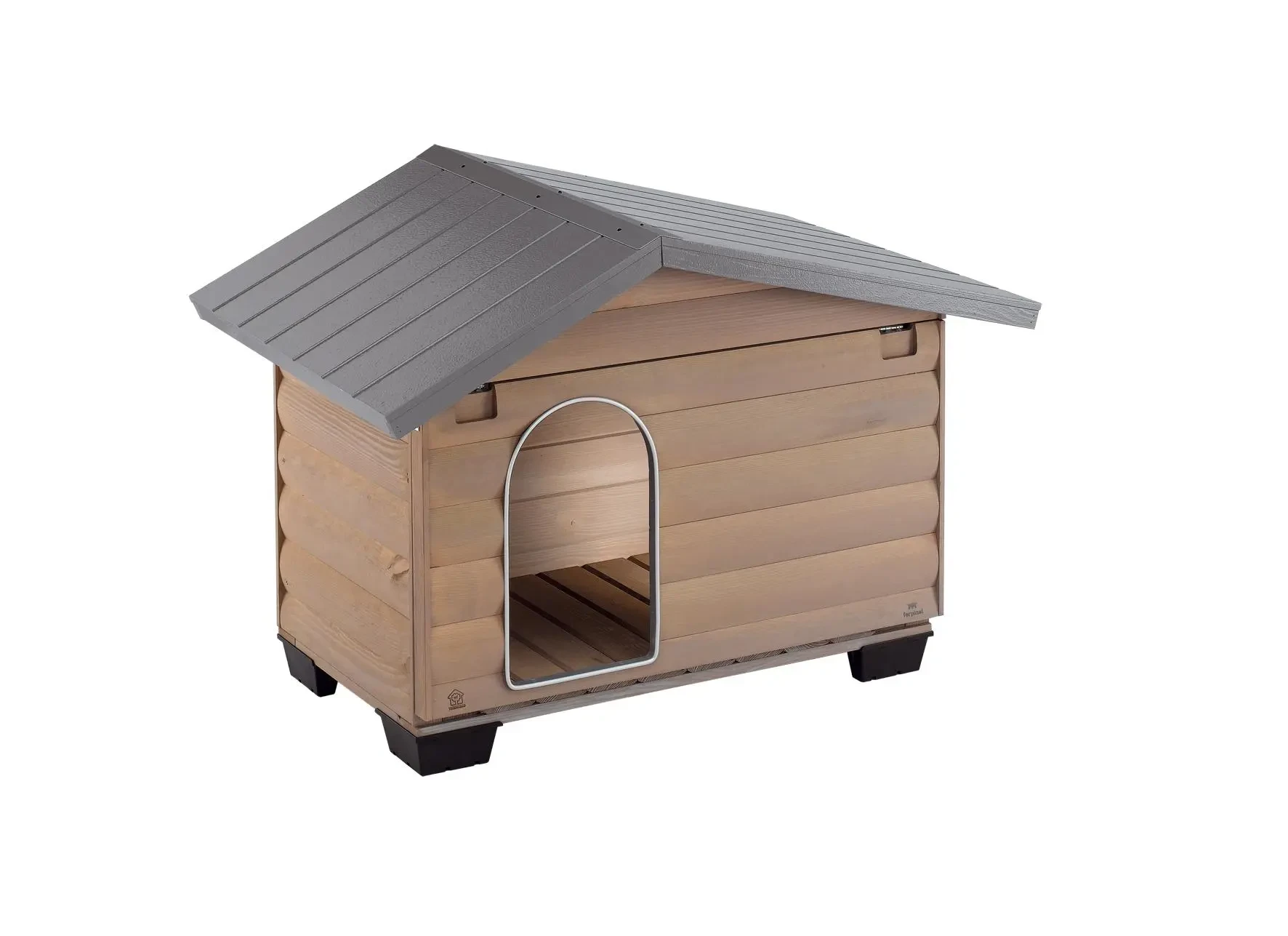 Ferplast Caseta Exterior Madera Canada 2 78x57x65 Cm para Perros