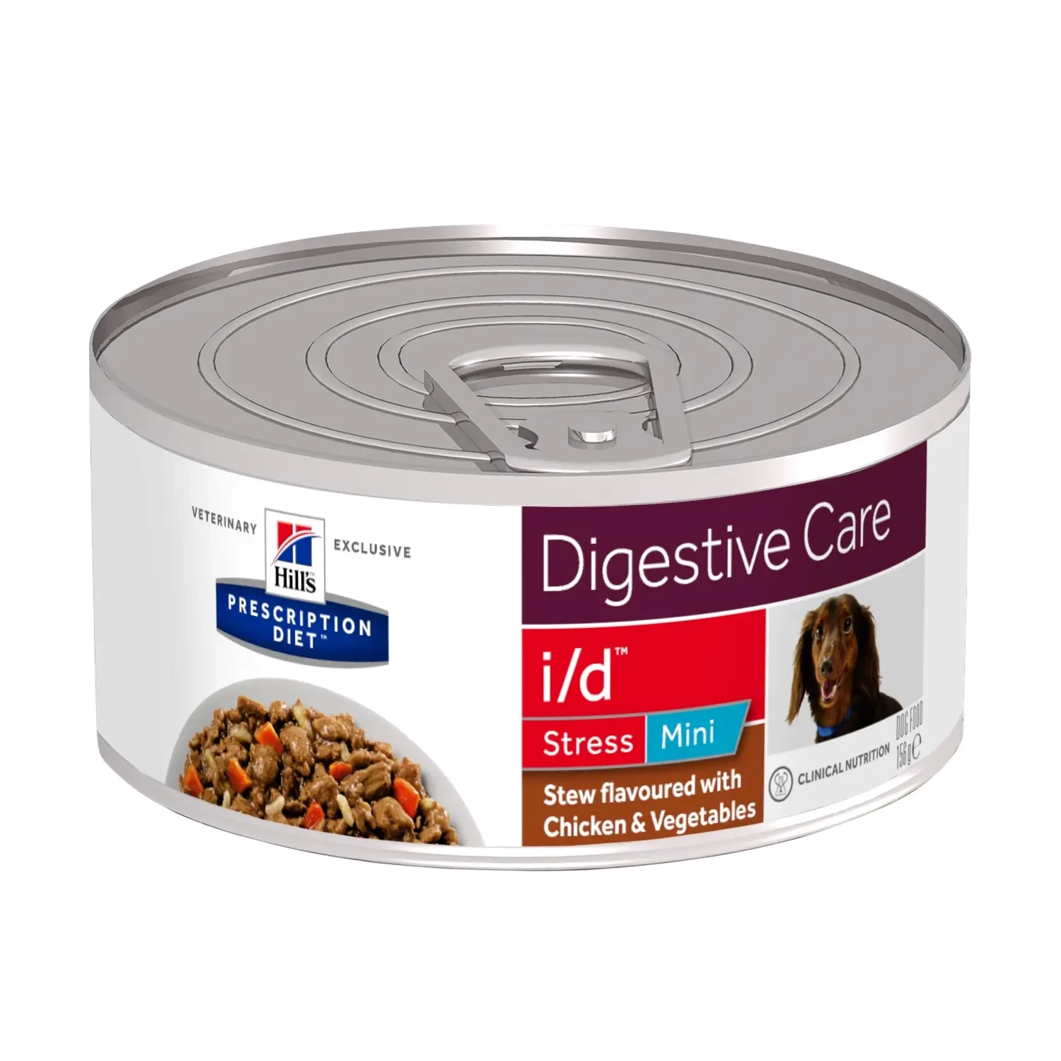 Hill's Hpd Canin I/d Stress Mini Estofad Pollo Verd 24x156 Gr Comida Húmeda para Perros