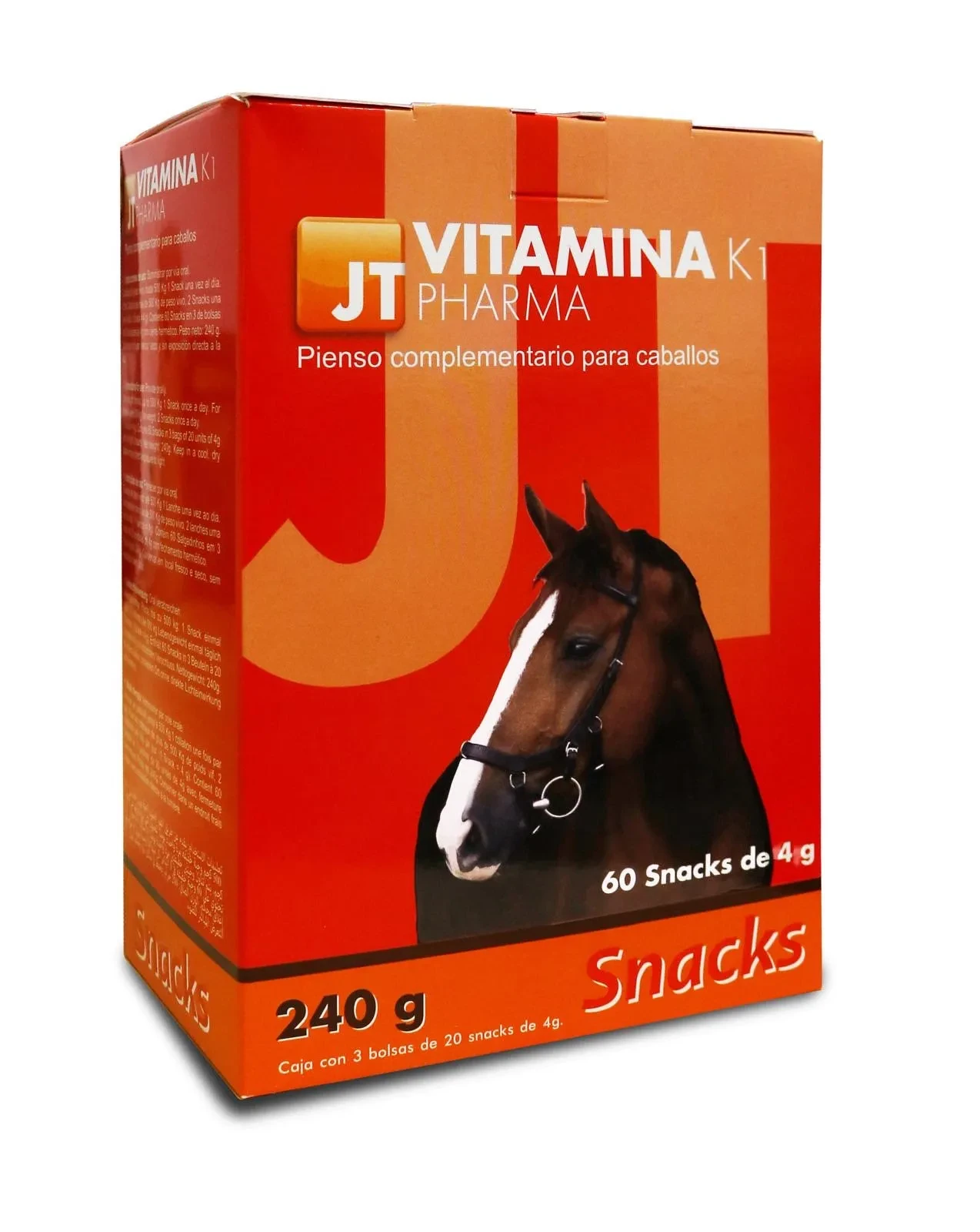 Jtpharma Jt- Vitamina K1 Caballos 60 Snack 4 Gr para Perros