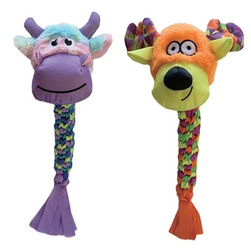 Peluches con Cola Vaca Morada para Perros