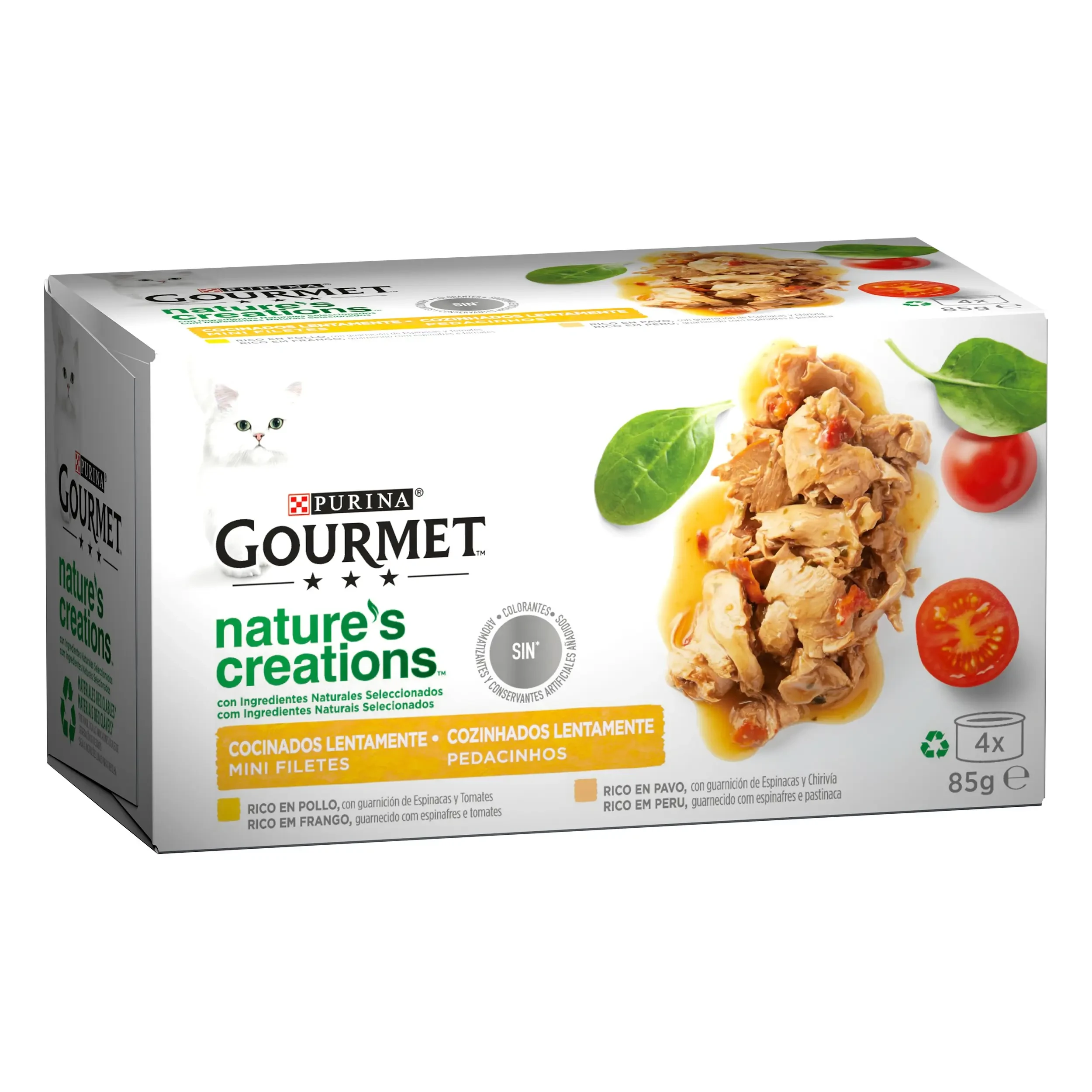 Purina Gourmet Nature Chicken Caja 12x4x85 Gr Comida Húmeda para Perros