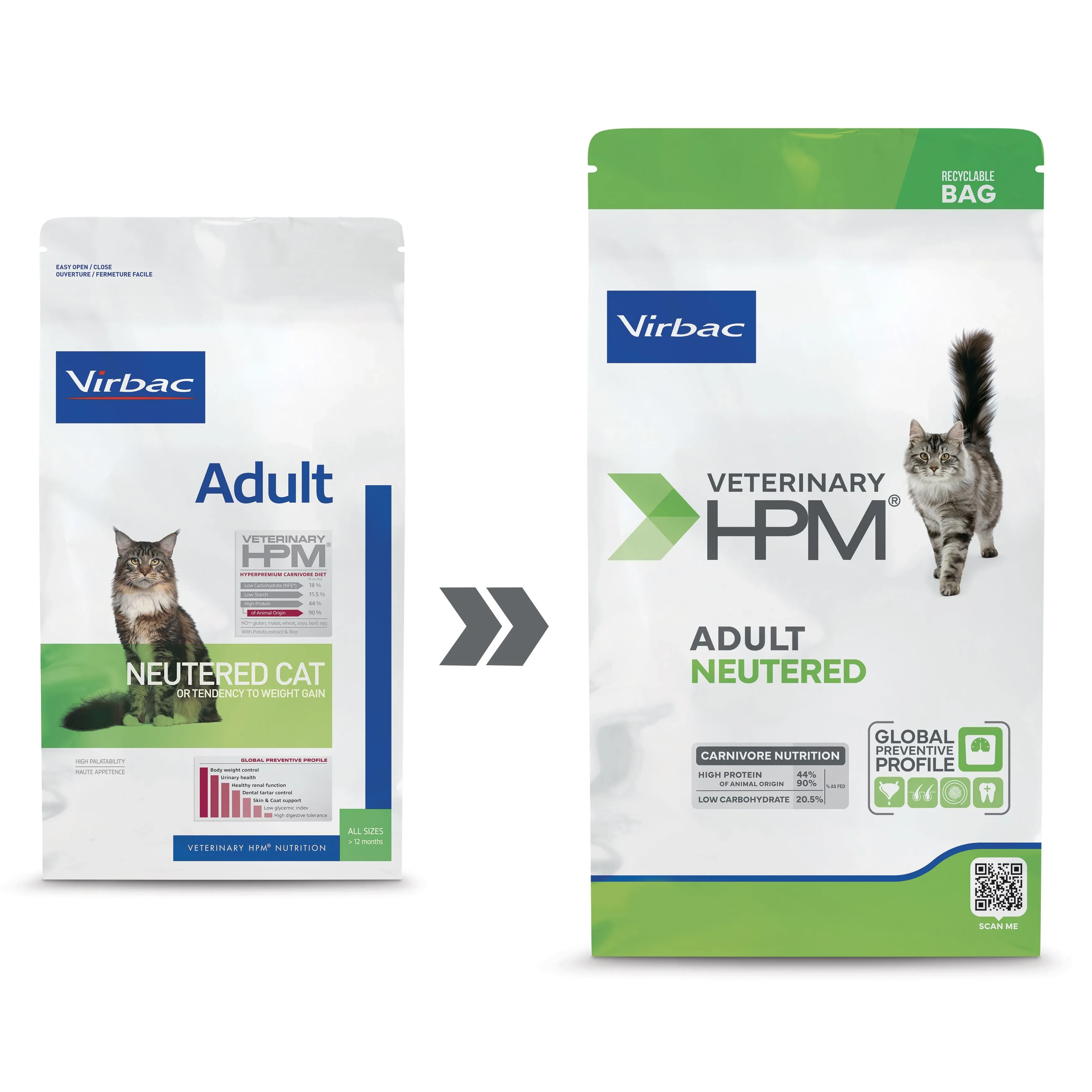 Virbac Veterinary Hpm Adulto Neutered Pienso para Gatos 7KG