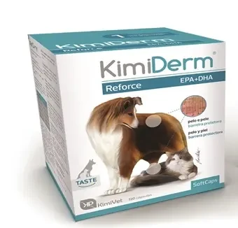Kimipharma Kimiderm Reforce 600 Capsulas Suplemento para Perros y Gatos