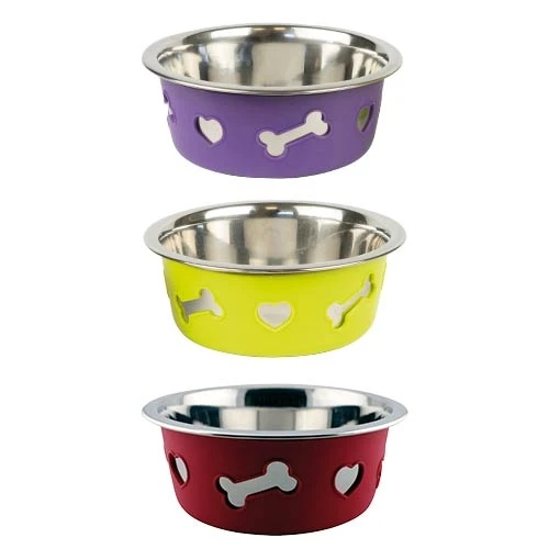 Comedero Bebedero Silicon Bowl Rojo para Perros