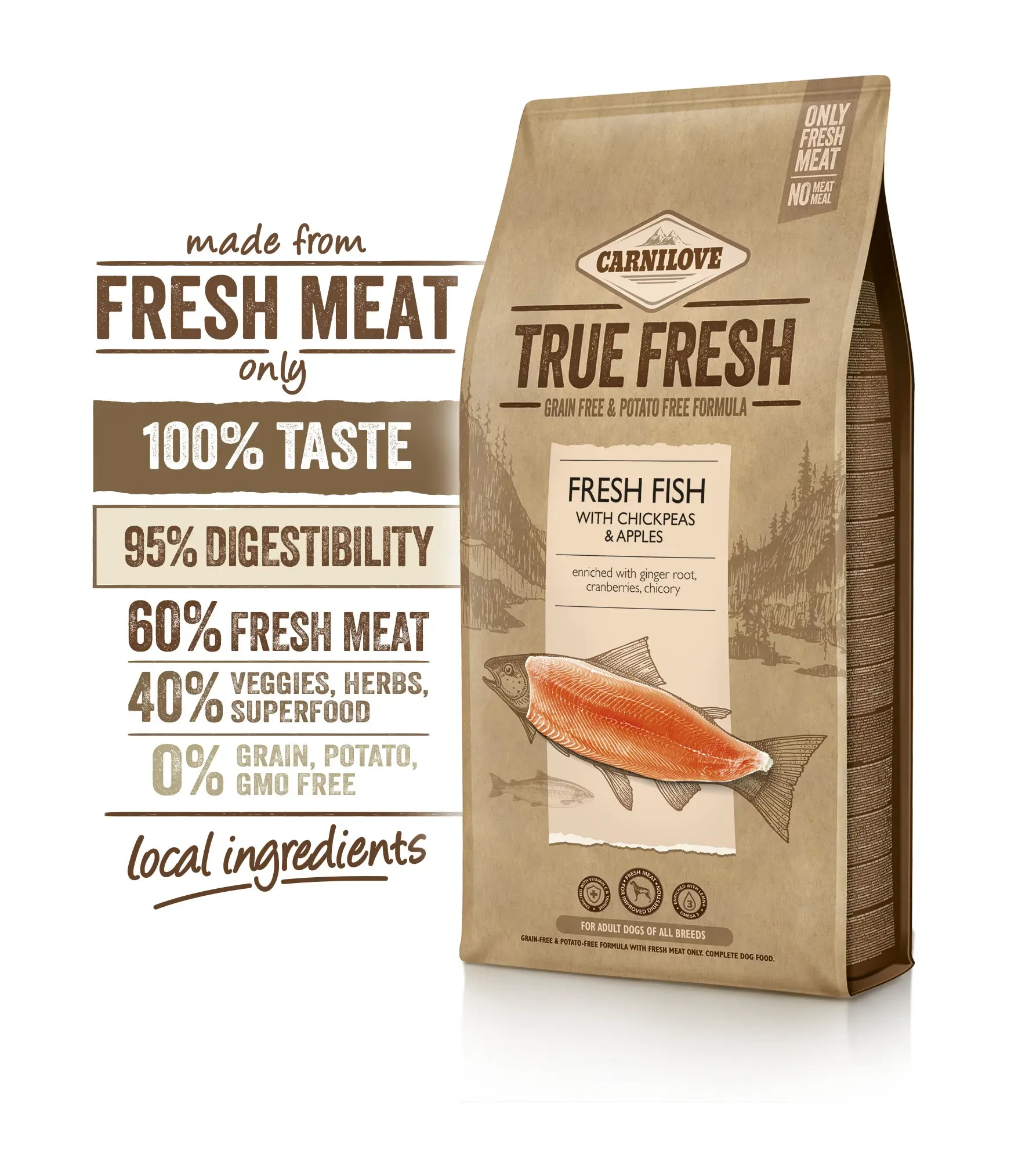 Carnilove Adult True Fresh Pescado 11,4 Kg Pienso para Perros 11.4 kg
