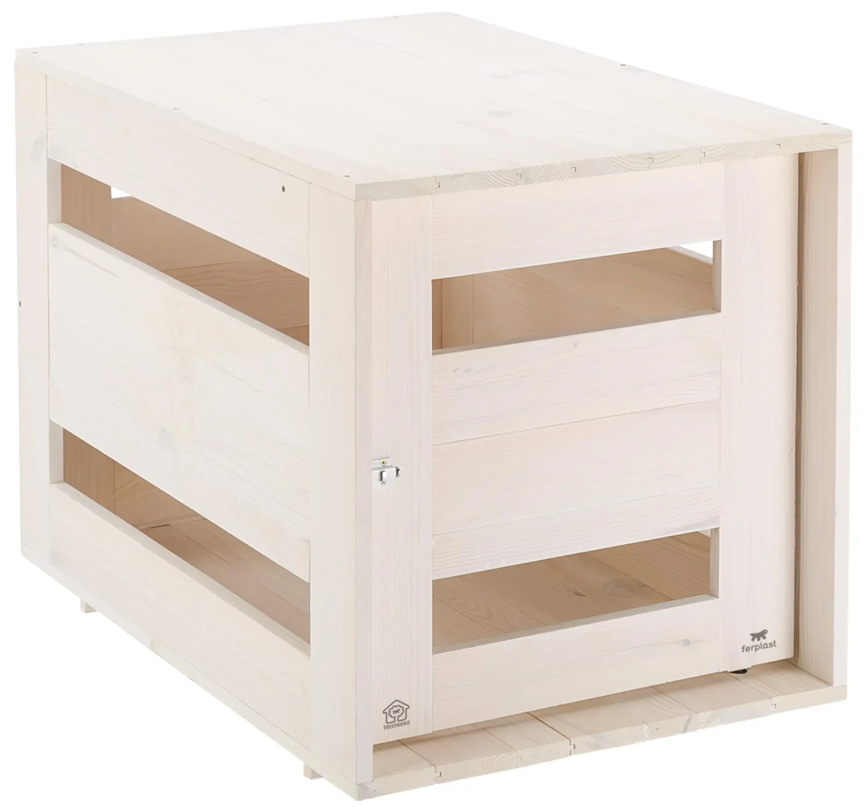 Ferplast Caseta Inter Madera Home Blanca T-l 100x71x78 Cm para Perros