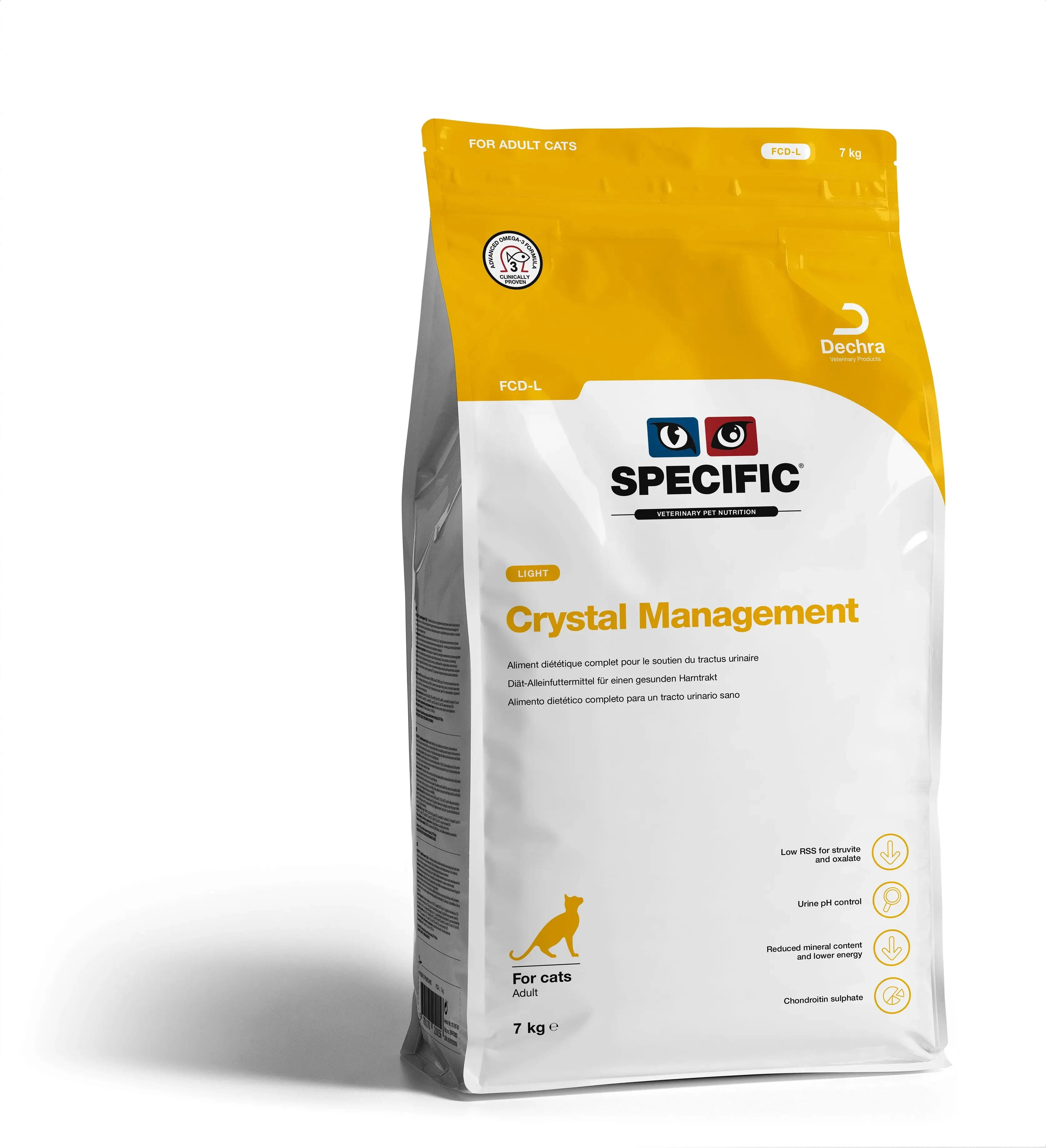 Specific Adulto Fcd-l Crystal Management Light Pienso para Gatos 7KG