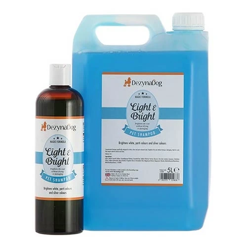 Champú Light & Bright DezynaDog 5 L para Perros y Gatos