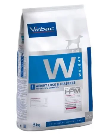 Virbac HPM Weight Loss Diabetes W1 12 Kg Pienso para Perros