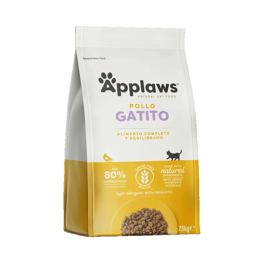 Applaws Dry Gatitos Pollo Pienso para Gatos 7,5KG