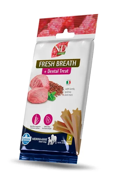 Farmina Treat ND Quinoa Fresh Breathe Ad Med/m 15x110 Gr Snack para Perros