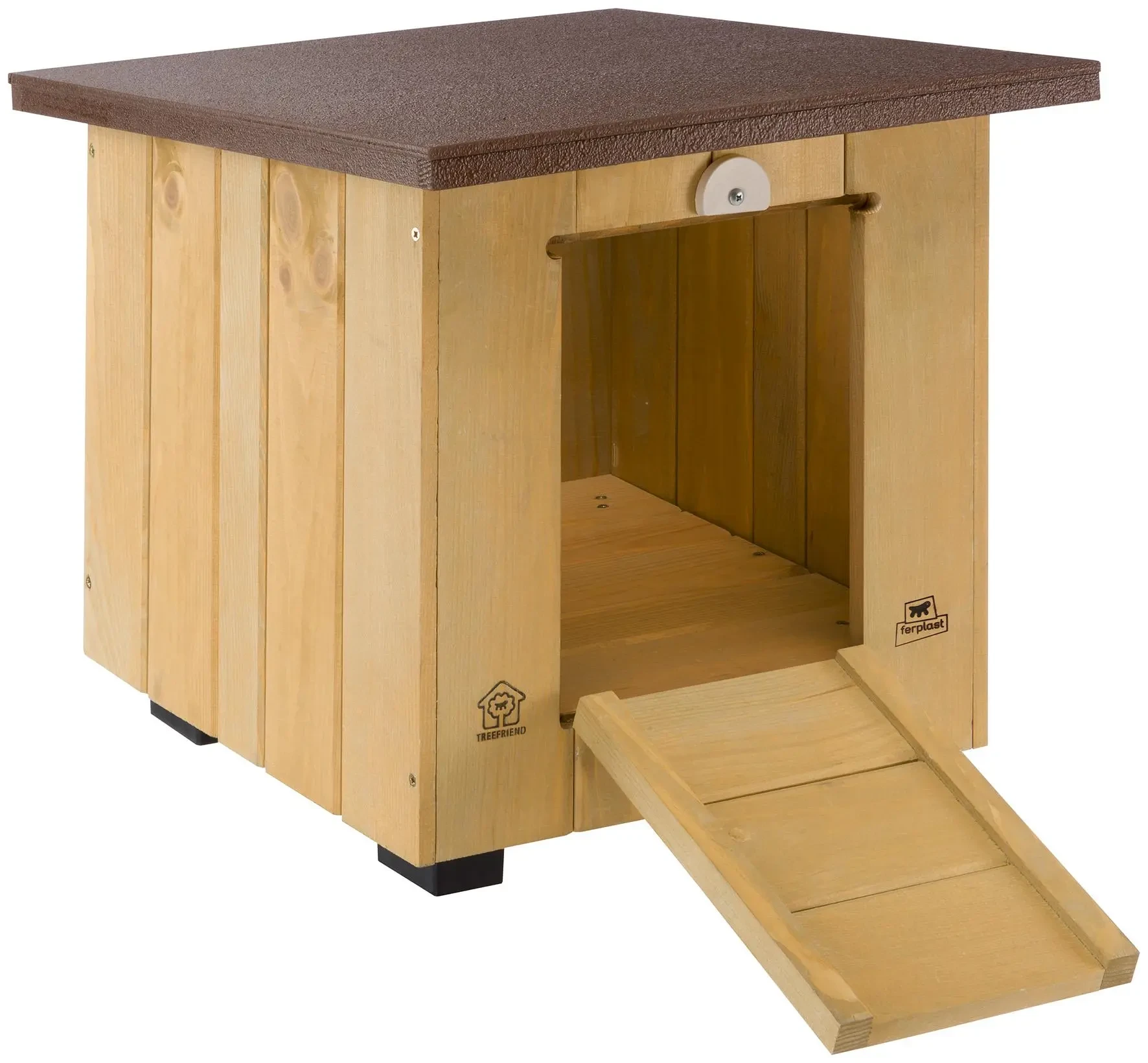 Ferplast Caseta Exterior Madera Baita 40 42x50x43 Cm para Perros