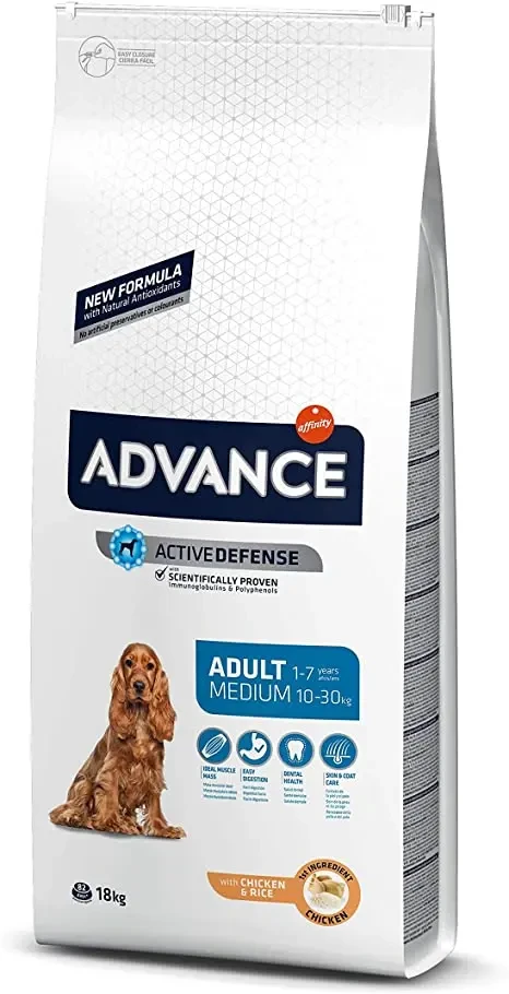 Affinity Advance Adult Med Pollo Arroz 18 Kg Online Pvp(ndr) Pienso para Perros