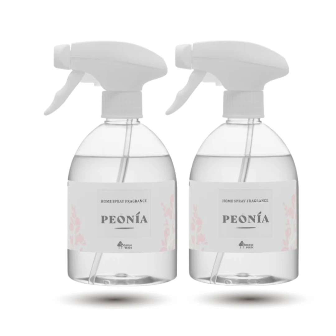 Bosque Verde Ambientador Spray Hogar Peonía con Pistola Pack 2