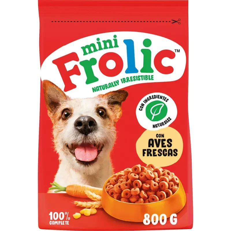 Mars Frolic Adulto Aves Razas Pequeñas 800 Gr Comida Húmeda para Perros