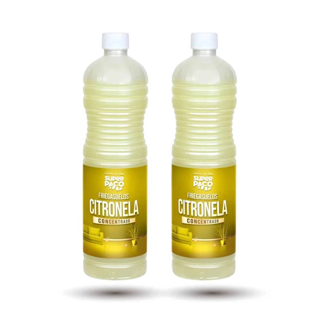 DIA Super Paco Friegasuelos Citronela Concentrado Pack 2 x 1 L