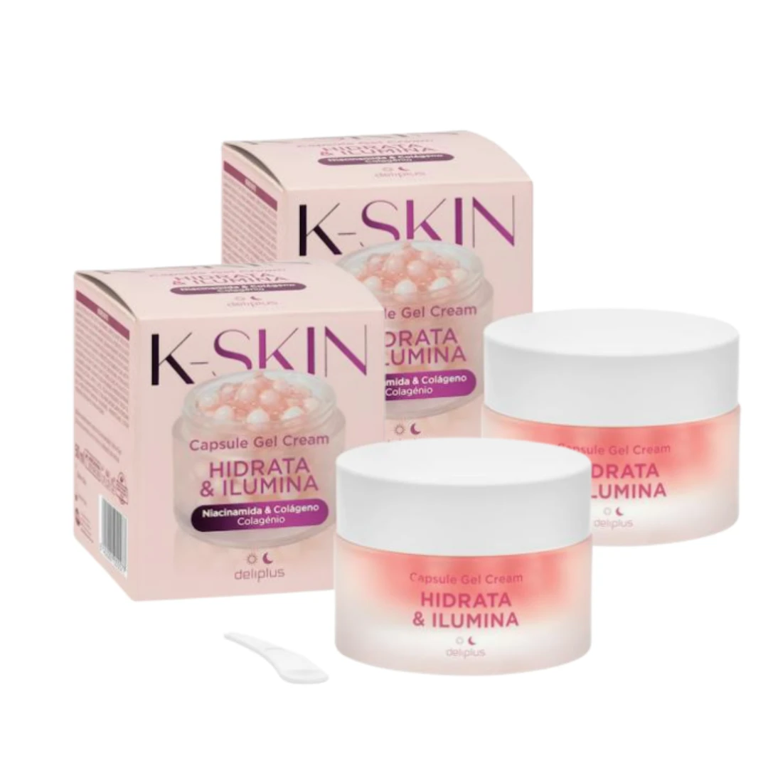 Deliplus K-Skin Crema Gel Niacinamida y Colágeno Pack 2 x 50 ml