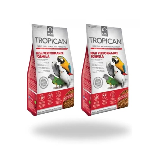 [80536X2] 2X1 pienso para loro grande HAGEN TROPICAN ALTA ENERGIA 820 gr.