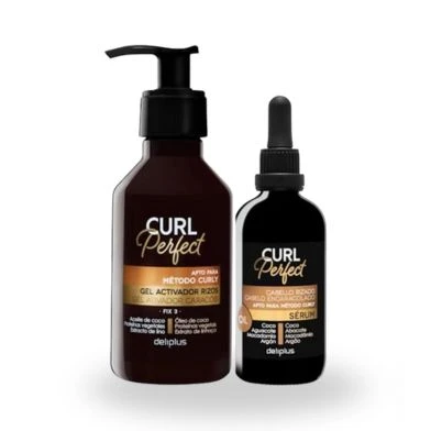 [M-C17] DELIPLUS Pack Curl Perfect de 1 Sérum (100ml) + 1 Gel activador rizos (200ml)